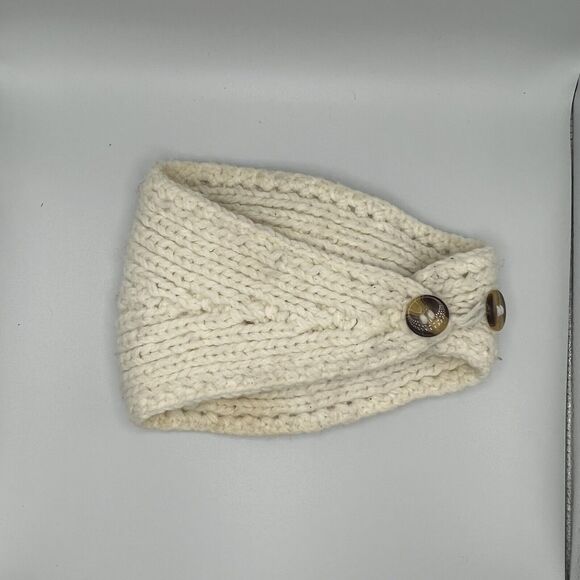 C.C Ribbed Knit Headband Flower Rhinestones Bling Soft Stretch Winter Ear Warmer - Picture 3 of 7